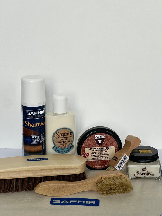 Kit d’entretien cuir grainé
